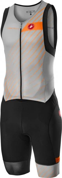 Castelli Free Sanremo Trisuit SL Zilvergrijs Heren