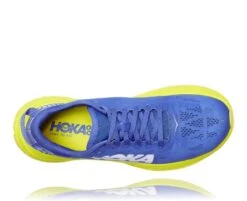 Hoka One One Carbon X Hardloopschoenen Blauw/geel Heren -Sport Uitgebreide Kleding Winkel 1102886 abep 005