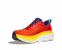 Hoka One One Hoka Bondi 8 Hardloopschoenen Geel/rood Heren -Sport Uitgebreide Kleding Winkel 1123202 rafl