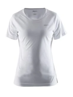 Craft Prime Korte Mouw Hardloopshirt Wit Dames