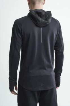 Craft Charge Sweat Hood Hardloopjack Zwart Heren -Sport Uitgebreide Kleding Winkel 1907722 999000 charge fz sweat hood jacket c2 preview
