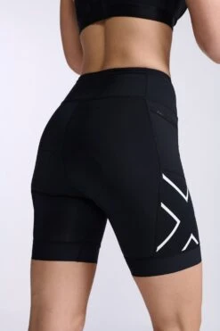 2XU Core 7 Inch Tri Shorts Zwart/wit Dames -Sport Uitgebreide Kleding Winkel 2xu core 7 inch tri short wt6442b blk wht 024