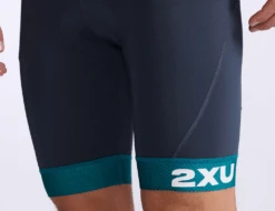 2XU Core 9 Inch Tri Shorts Blauw/groen Heren -Sport Uitgebreide Kleding Winkel 2xu core tri short 9 inch mt6439b idk wht 023