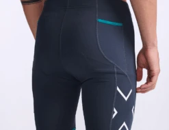 2XU Core 9 Inch Tri Shorts Blauw/groen Heren -Sport Uitgebreide Kleding Winkel 2xu core tri short 9 inch mt6439b idk wht 025