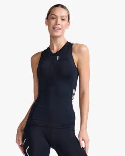 2XU Core Tri Singlet Mouwloos Zwart Dames