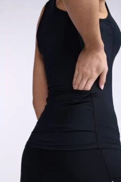 2XU Core Tri Singlet Mouwloos Zwart Dames -Sport Uitgebreide Kleding Winkel 2xu core tri singlet dames zwart wit wt6441a blk wht 025