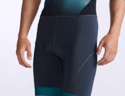 2XU Core Trisuit Mouwloos Blauw/groen Heren -Sport Uitgebreide Kleding Winkel 2xu core trisuit mt6437d idk wht 019