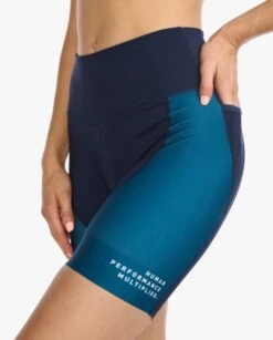2XU Aero 7 Inch Tri Shorts Blauw Dames -Sport Uitgebreide Kleding Winkel 2xu dames shorts wt6435b mdn wht 05