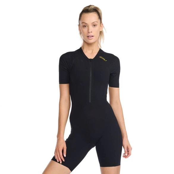2XU Light Speed Tech Trisuit Korte Mouw Zwart Dames 3 2XU Light Speed Tech Trisuit Korte Mouw Zwart Dames