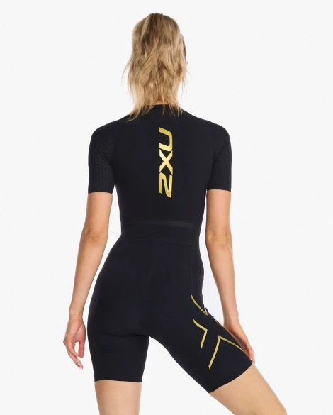 2XU Light Speed Tech Trisuit Korte Mouw Zwart Dames 4 2XU Light Speed Tech Trisuit Korte Mouw Zwart Dames - Afbeelding 2