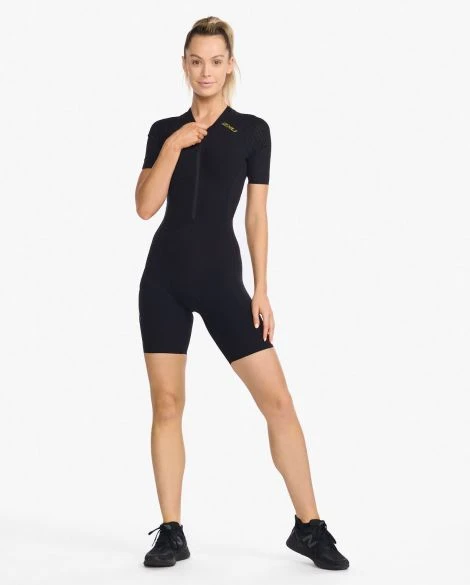 2XU Light Speed Tech Trisuit Korte Mouw Zwart Dames 5 2XU Light Speed Tech Trisuit Korte Mouw Zwart Dames - Afbeelding 3