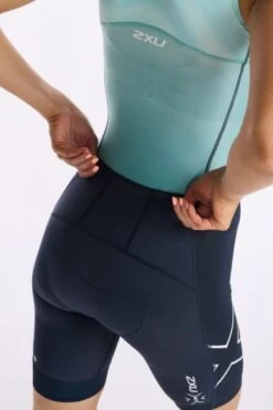 2XU Light Speed Front Zip Trisuit Mouwloos Blauw Dames 19 2XU Light Speed Front Zip Trisuit Mouwloos Blauw Dames -Sport Uitgebreide Kleding Winkel 2xu dames trisuit wt6663d out wht 08
