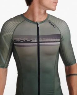2XU Aero Tri Top Korte Mouw Groen Heren 14 2XU Aero Tri Top Korte Mouw Groen Heren -Sport Uitgebreide Kleding Winkel 2xu heren tri top mt6662a alp per 05