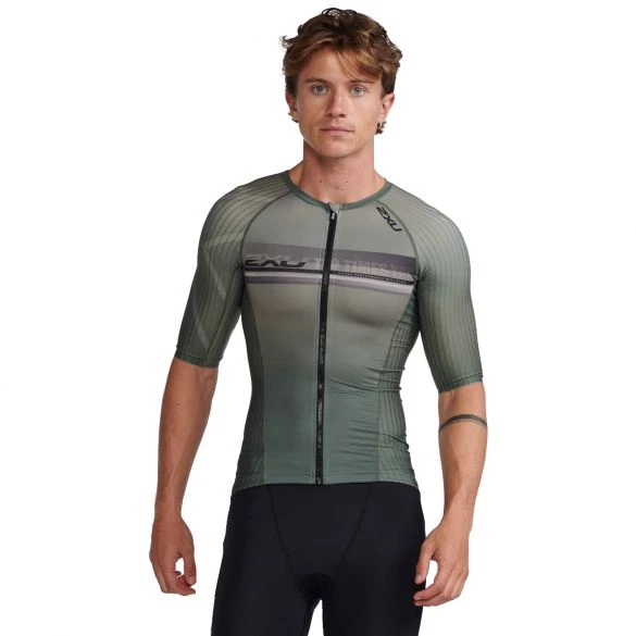 2XU Aero Tri Top Korte Mouw Groen Heren 3 2XU Aero Tri Top Korte Mouw Groen Heren