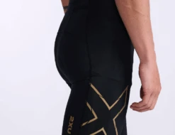 2XU Light Speed Front Zip Trisuit Mouwloos Zwart Heren -Sport Uitgebreide Kleding Winkel 2xu light speed front zip trisuit mt6660d blk gld 021