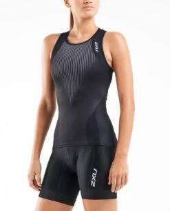 2XU Perform Mouwloos Tri Top Zwart/shadow Dames -Sport Uitgebreide Kleding Winkel 2xu perform tri top wt5536a blk shw 02jpg
