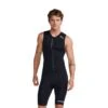 2XU Aero Front Zip Trisuit Mouwloos Zwart Heren