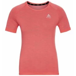 Odlo Blackcomb Ceramicool Hardloopshirt Korte Mouw Roze Dames