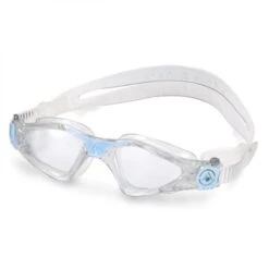 Aqua Sphere Kayenne Small Transparante Lens Zwembril Wit/blauw -Sport Uitgebreide Kleding Winkel aqua sphere kayenne small wit blue