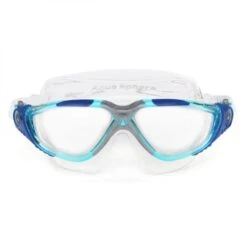 Aqua Sphere Vista Transparante Lens Zwembril Blauw -Sport Uitgebreide Kleding Winkel aqua sphere vista blauwwit 004