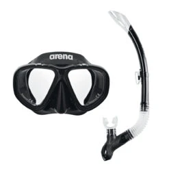 Arena Premium Snorkel Set Junior Zwart/clear
