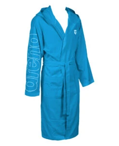 Arena Zeal Plus Badjas Blauw -Sport Uitgebreide Kleding Winkel arena badjas 005308 401 zeal plus 002 fr s