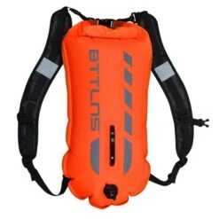 BTTLNS Kronos 1.0 Safeswimmer Backpack Zwemboei 28 Liter Oranje -Sport Uitgebreide Kleding Winkel bttlns buoy kronos orange low 03