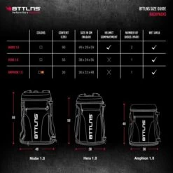 BTTLNS Amphion 1.0 Multifunctionele Rugtas 30 Liter Zwart -Sport Uitgebreide Kleding Winkel bttlns size guide backpacks 11 3