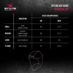 BTTLNS Neopreen Swim Cap Khione 1.0 Zwart/goud 12 BTTLNS Neopreen Swim Cap Khione 1.0 Zwart/goud -Sport Uitgebreide Kleding Winkel bttlns size guide neoprene cap 3