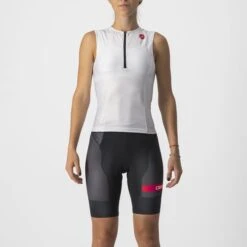 Castelli Free 2 W Tri Singlet Wit Dames