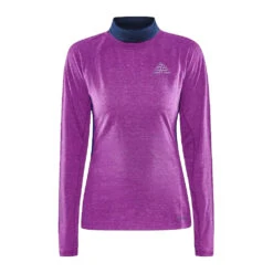 Craft Advanced Subz Wool 2 Hardloopshirt Lange Mouw Paars Dames