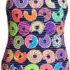 Funkita Dunking Donuts Single Strap Badpak Meisjes -Sport Uitgebreide Kleding Winkel fk dunk donu 01
