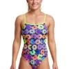 Funkita Dunkin Donuts Single Strap Badpak Dames -Sport Uitgebreide Kleding Winkel fs15l dunking donuts 001
