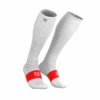 Compressport Full Socks Oxygen Compressiesokken Wit -Sport Uitgebreide Kleding Winkel full socks oxygen white