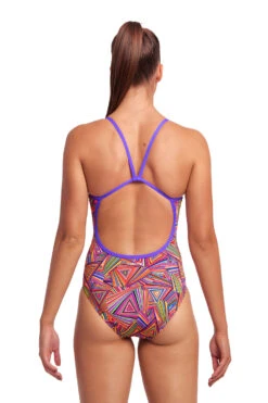 Funkita Trihard Single Strap Badpak Dames -Sport Uitgebreide Kleding Winkel funkita badpak trihard dames single strap 03 4