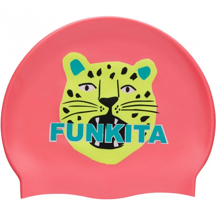 Funkita Feline Fiesta Siliconen Badmuts Roze 3 Funkita Feline Fiesta Siliconen Badmuts Roze