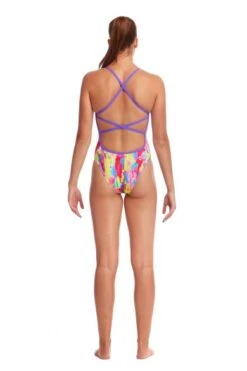 Funkita Splat Stat Strapped In Badpak Dames -Sport Uitgebreide Kleding Winkel funkita ladies fs38l splat stat web 003
