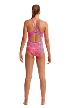 Funkita Pinky Palm Diamond Back Badpak Dames -Sport Uitgebreide Kleding Winkel funkita re train dames diamond back fks033l pinky palm 006