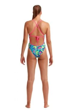 Funkita Cut Lines Tie Me Tight Badpak Dames -Sport Uitgebreide Kleding Winkel funkita zwemkleding dames tie me tight cut lines fks001l70934 003