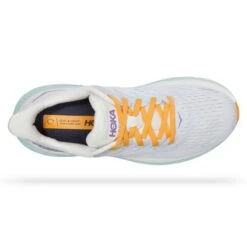Hoka One One Clifton 8 Hardloopschoenen Grijs/oranje Dames -Sport Uitgebreide Kleding Winkel hoka dames 1119394 bdbw 005