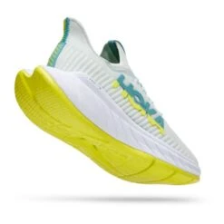 Hoka One One Hoka Carbon X 3 Hardloopschoenen Wit/geel Dames -Sport Uitgebreide Kleding Winkel hoka dames carbon x 3 1123193 bsep 03