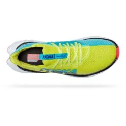 Hoka One One Hoka Carbon X 3 Hardloopschoenen Groen/blauw Dames -Sport Uitgebreide Kleding Winkel hoka dames carbon x evening primrose scuba blue 1123193 epsb 05