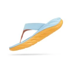 Hoka One One Hoka ORA Recovery Flip Slippers Blauw/oranje Dames -Sport Uitgebreide Kleding Winkel hoka ora recovery flip 1117910 ssay 002