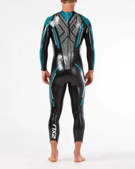 2XU P:2 Propel Lange Mouw Wetsuit Zwart/blauw Heren 6 2XU P:2 Propel Lange Mouw Wetsuit Zwart/blauw Heren - Afbeelding 4