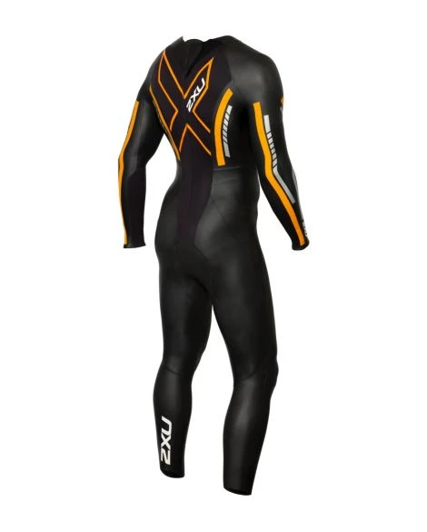 2XU P:1 Propel Lange Mouw Demo Wetsuit Zwart/oranje Heren Maat M 5 2XU P:1 Propel Lange Mouw Demo Wetsuit Zwart/oranje Heren Maat M - Afbeelding 3