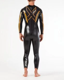 2XU P:1 Propel Lange Mouw Wetsuit Zwart/oranje Heren -Sport Uitgebreide Kleding Winkel mw4991c blk flo 003