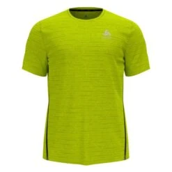 Odlo Zeroweight Chil-Tec Hardloopshirt Korte Mouw Geel Heren