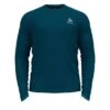 Odlo Run Easy Warm Millennium Element Hardloopshirt Lange Mouw Blauw Heren -Sport Uitgebreide Kleding Winkel odlo run easy warm hardloopshirt blauw heren 313612 20847 01
