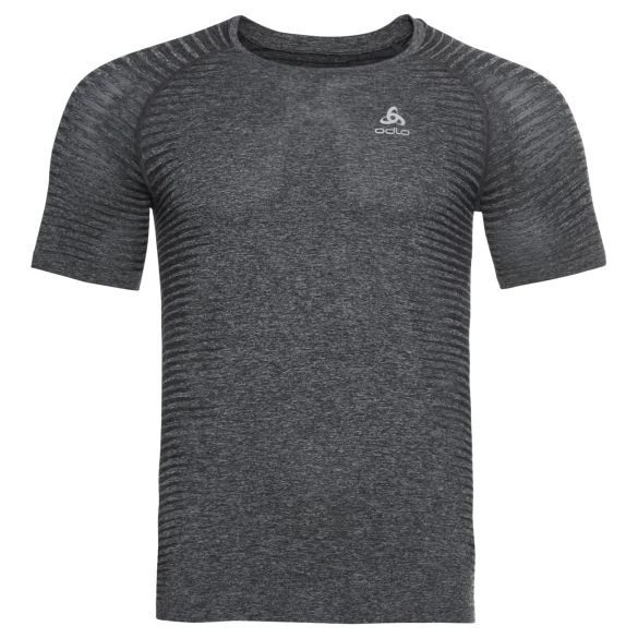 Odlo Essential Seamless Hardloopshirt Korte Mouw Grijs Heren 3 Odlo Essential Seamless Hardloopshirt Korte Mouw Grijs Heren