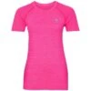 Odlo Essential Seamless Hardloopshirt Korte Mouw Roze Dames -Sport Uitgebreide Kleding Winkel odlo seamless hardloophirt roze dames 313491 30719 01